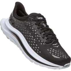 Front Page 19 Hoka Kawana Women's Running Shoes - Black / White