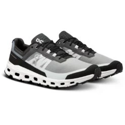 Front Page 9 On Running On Cloudvista Men Trailrunning Shoe - Black & White