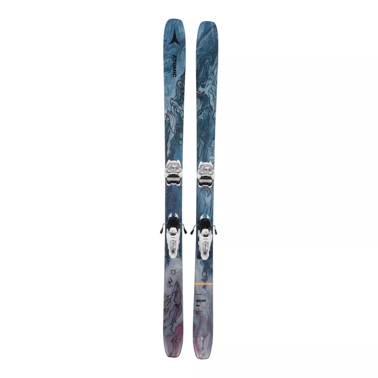 Atomic Bent 90 Ski 2023 w/ Marker Griffon 13 Bindings