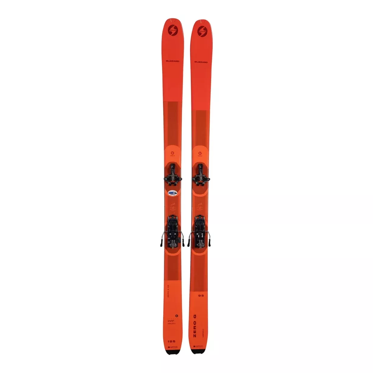 Blizzard Zero G 95 Skis 2025 w/ Salomon MTN PURE 12 Bindings and Blizzard Climbing Skins