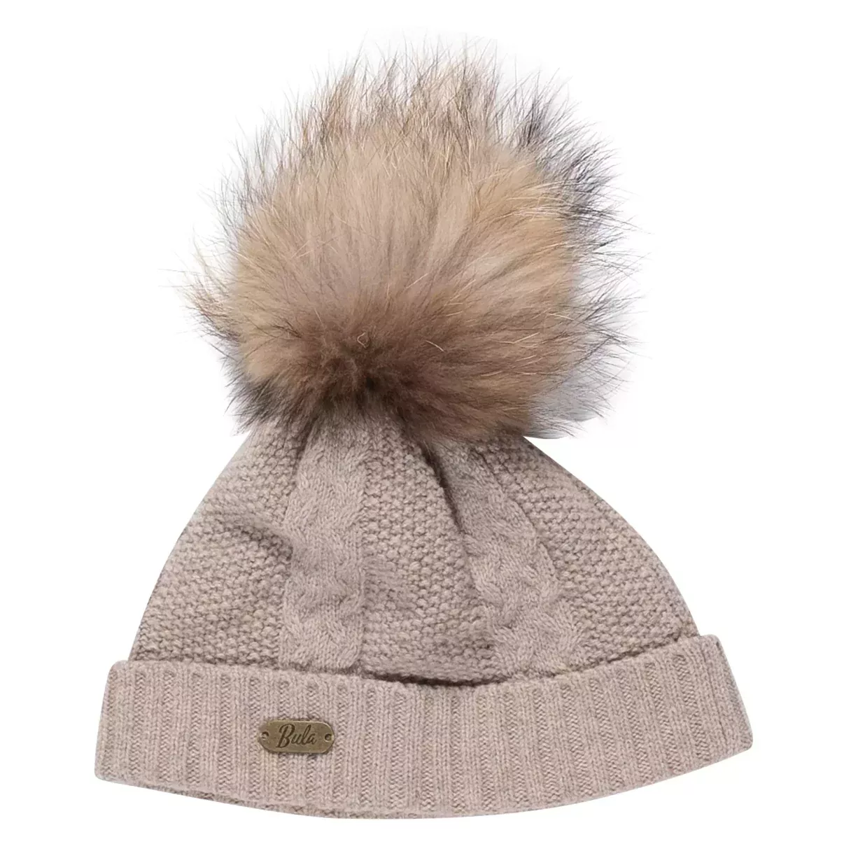Bula Cable Pom Beanie