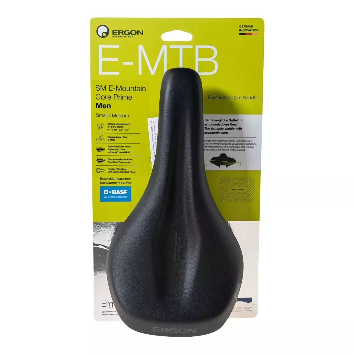 Ergon Bike E-Mountain Core Prime Cycling Saddle - Men's
