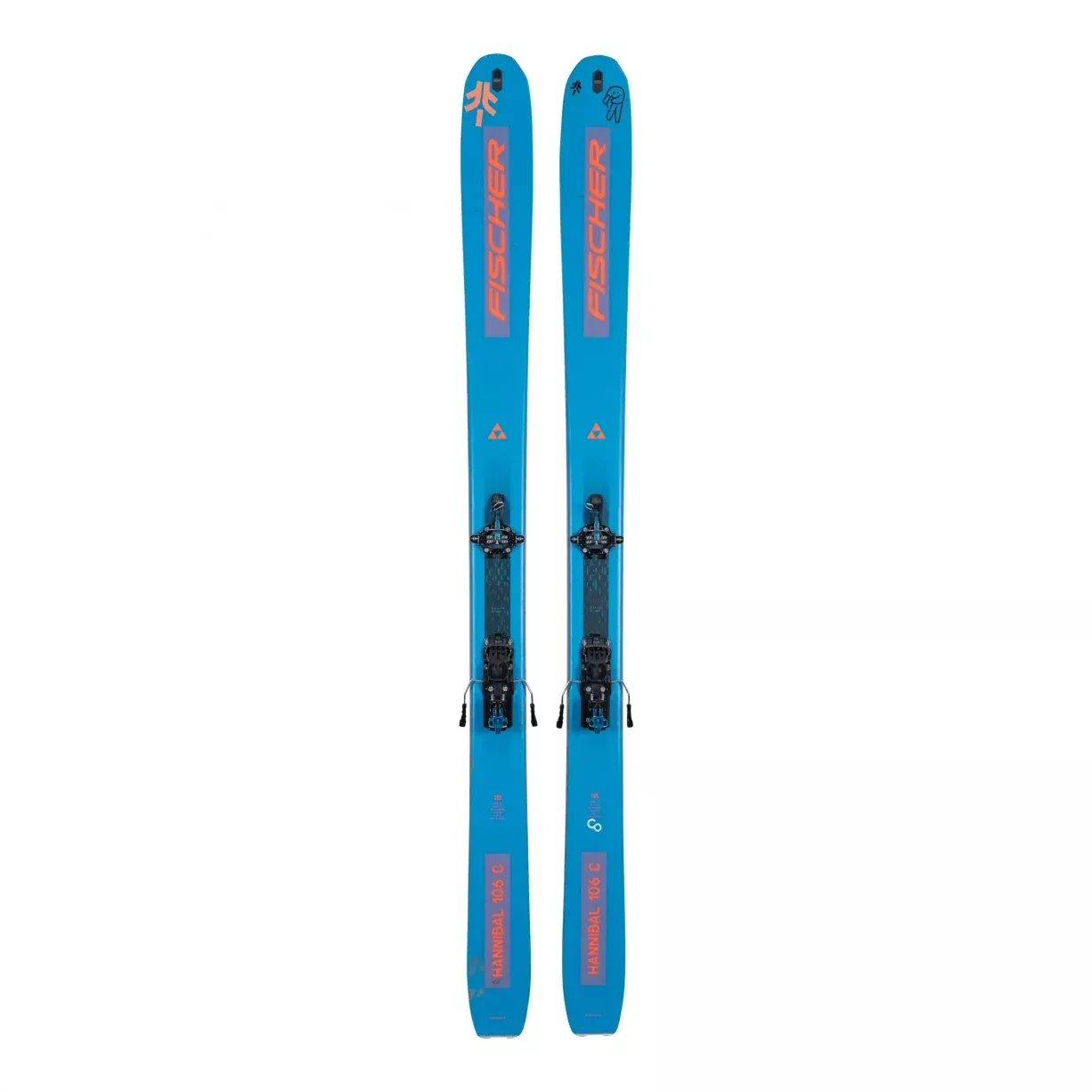 Fischer Hannibal 106 Carbon Skis 2023 - w/ Salomon MTN Pure Tour Bindings