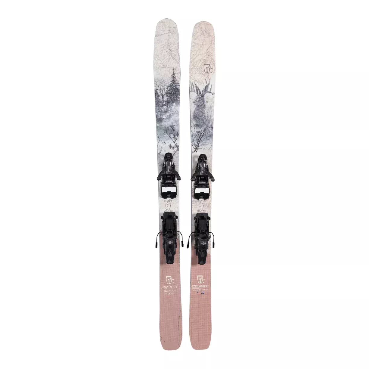 Icelantic Mystic 97 Skis 2022 - Women's w/ Salomon S/Lab Shift 10 MNC Touring Bindings