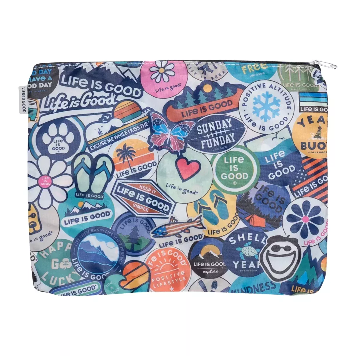 LIFE IS GOOD Nylon Pouch