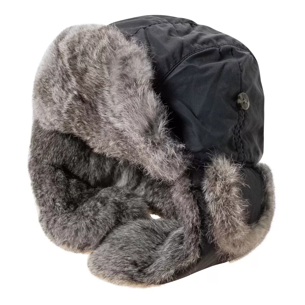 Mad Bomber Rabbit Fur Trim Bomber Hat