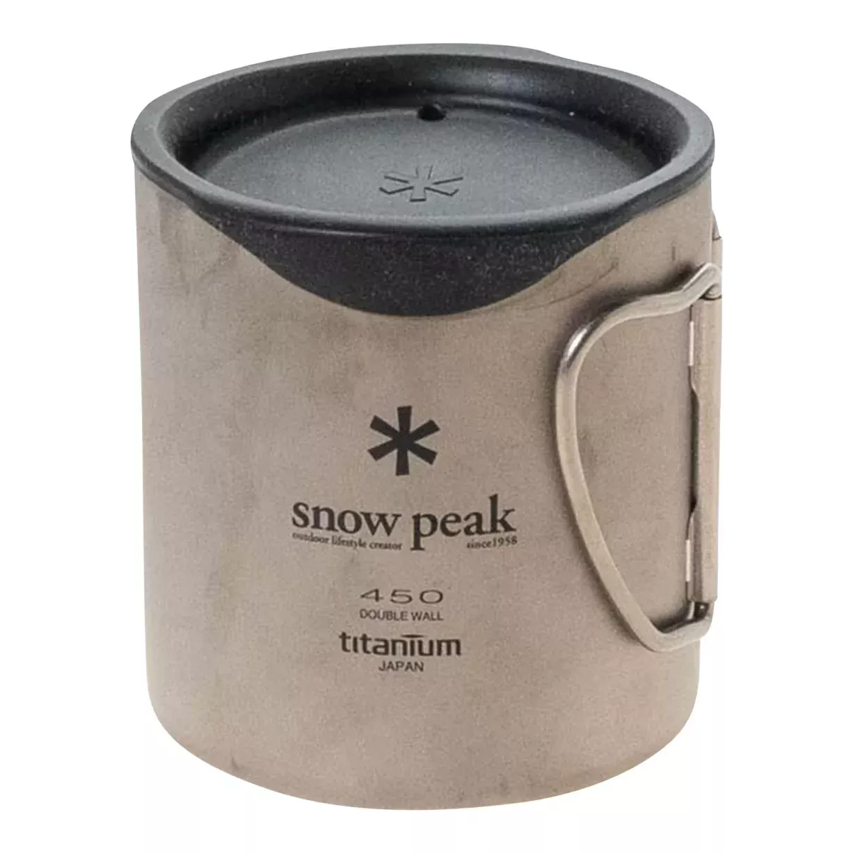 Snow Peak Ti-Double 450 Ultralight Camping Mug Set