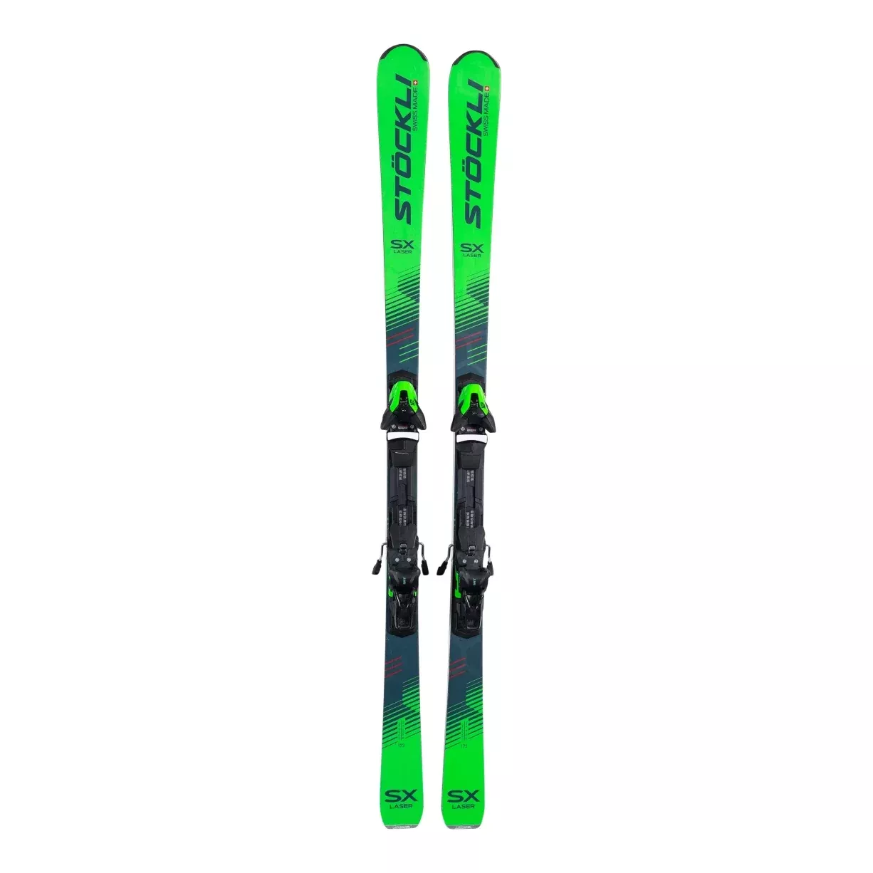 Stockli Laser SX Skis 2024 - Men's w/ Salomon SRT 12 GW Demo Bindings
