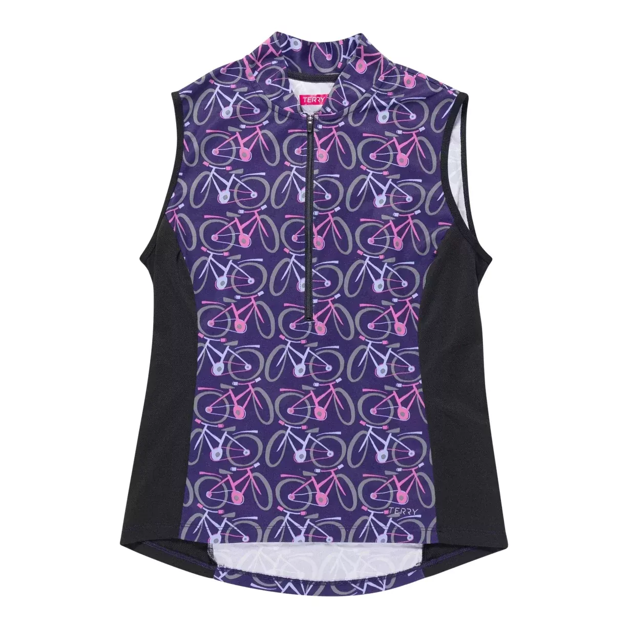 Terry Half-Zip Sleeveless Jersey - Women's