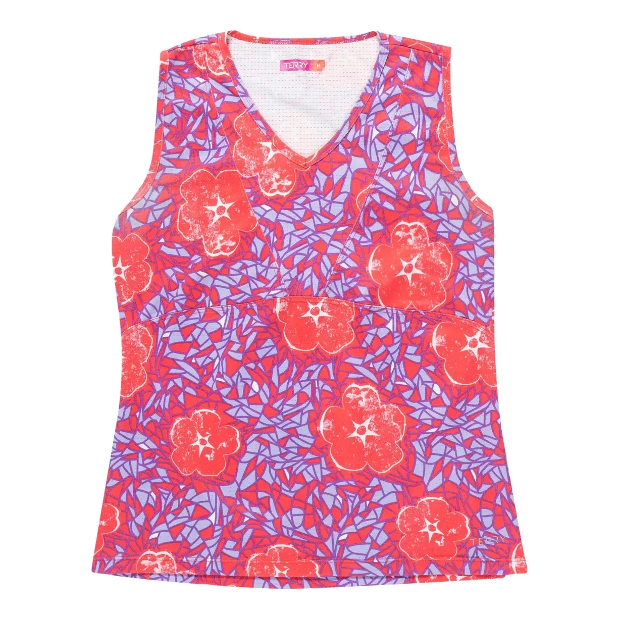 Terry Sleeveless V-Neck Jersey - Women's