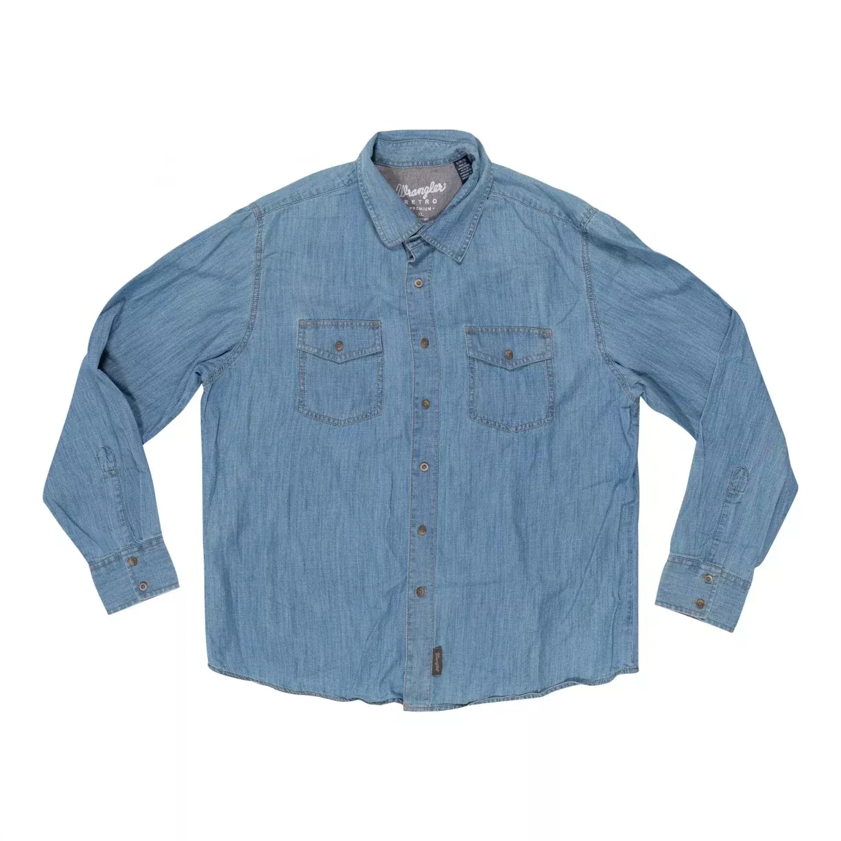 Wrangler Retro Denim Button Down Shirt